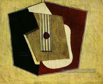 La guitare 1918 cubisme Pablo Picasso Peinture à l'huile